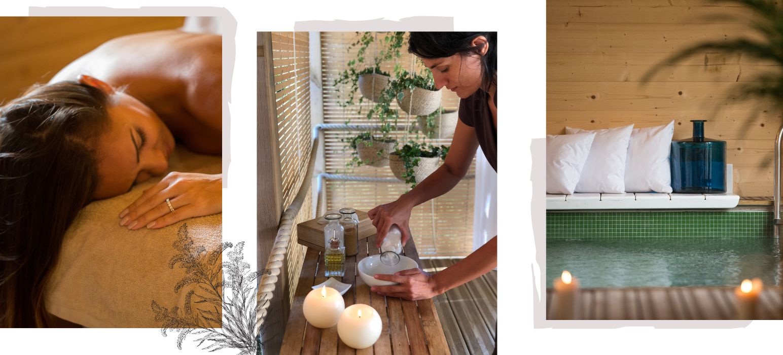 Les soins et massages du spa du Domaine de Raba